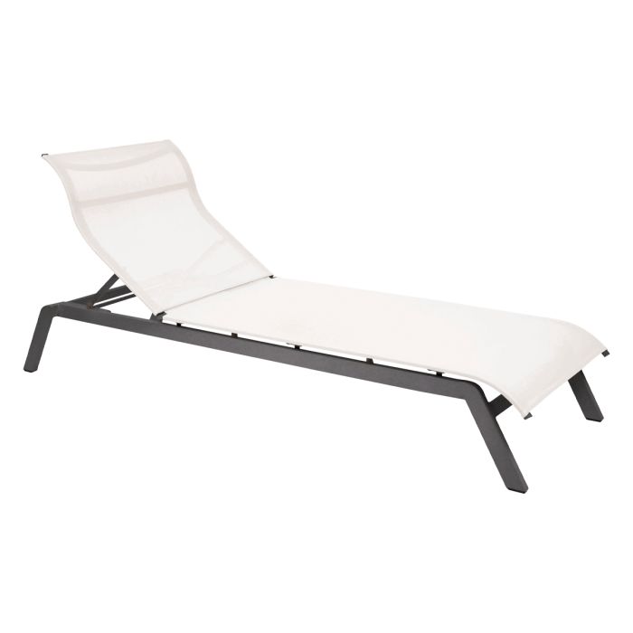 Chaise longue Sunlounger Maui blanc