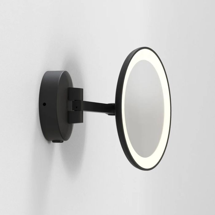 Miroir Maxali rond - Noir mat