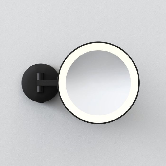 Miroir Maxali rond - Noir mat