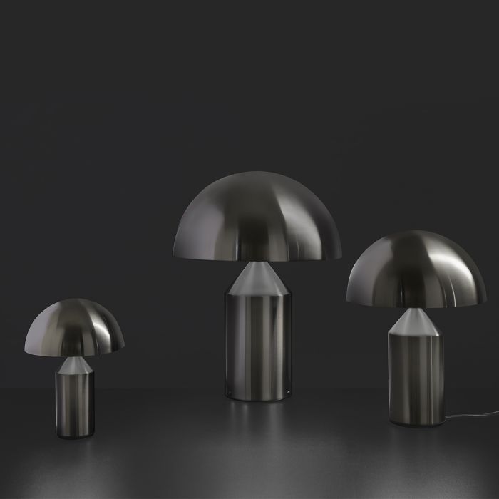 Atollo Nickel Satiné Noir