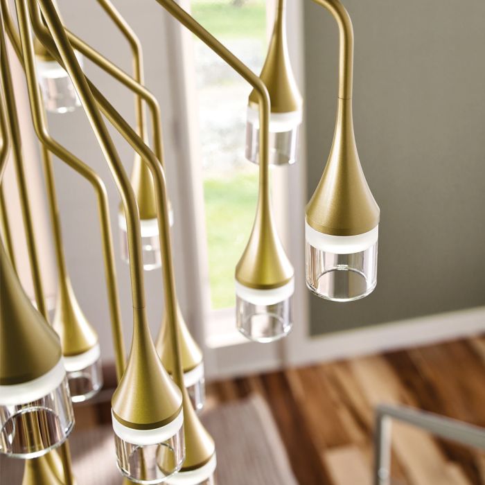 Suspension Patrona LED - Or satiné (Outlet)