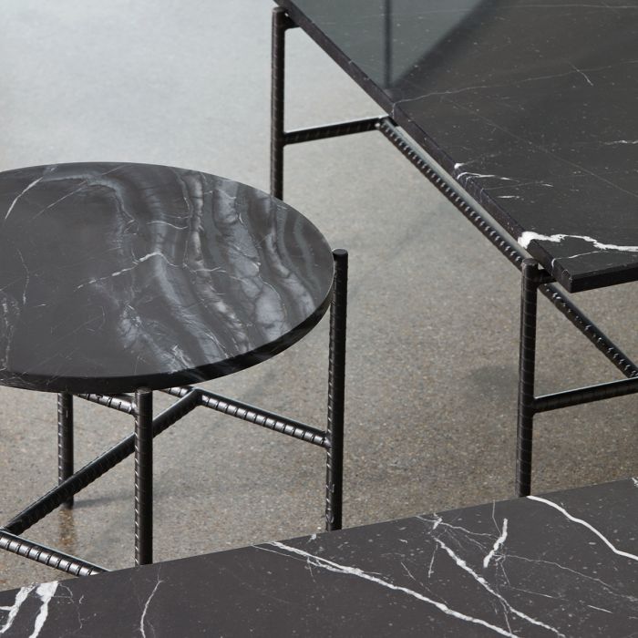 Table d'appoint / Rebar Marbre rond