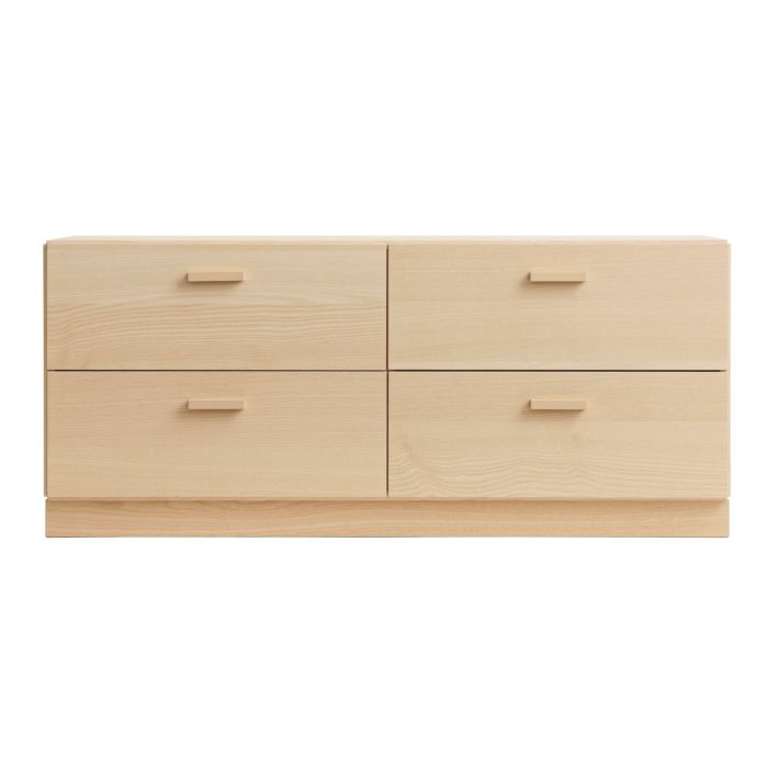 Relief Chest of drawers, low with plinth