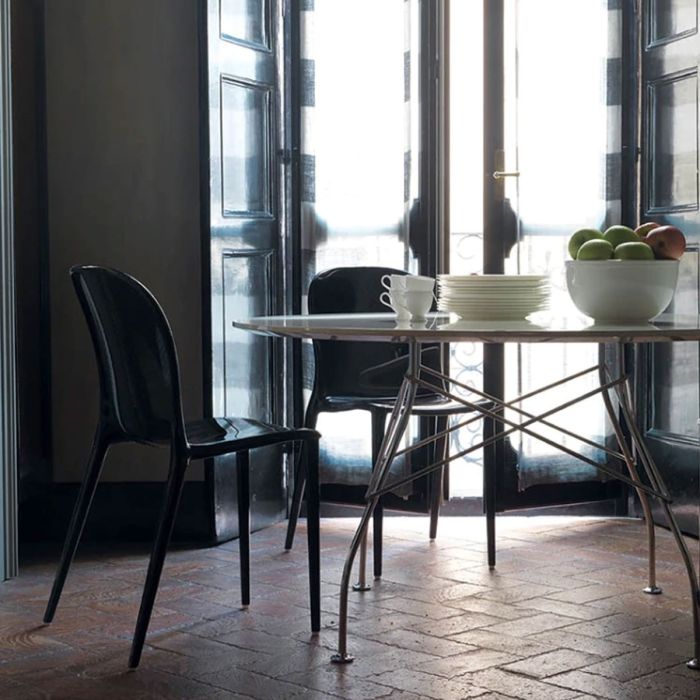 Table Glossy Marbre carré