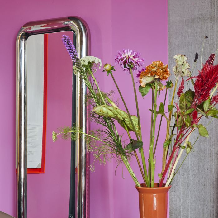 Chubby Standing Chrome Mirror