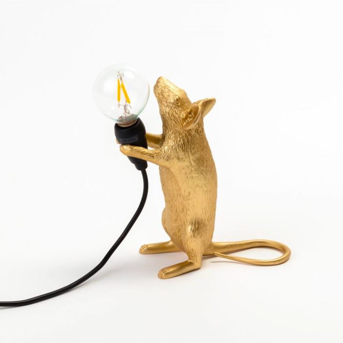 Lampe de table Mouse Step Gold