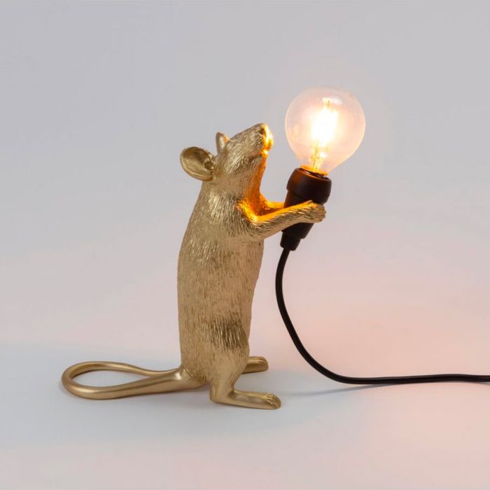 Lampe de table Mouse Step Gold