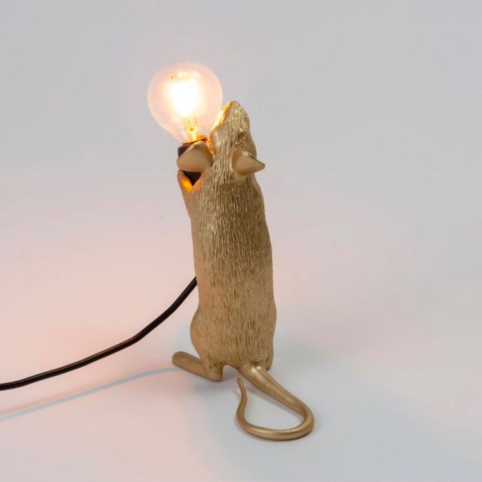 Lampe de table Mouse Step Gold