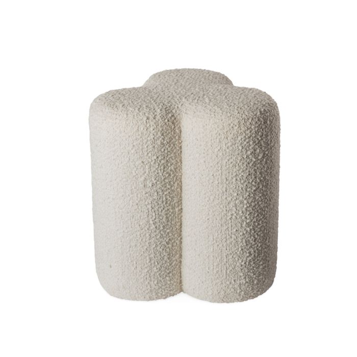 Tabouret Clover Bouclé