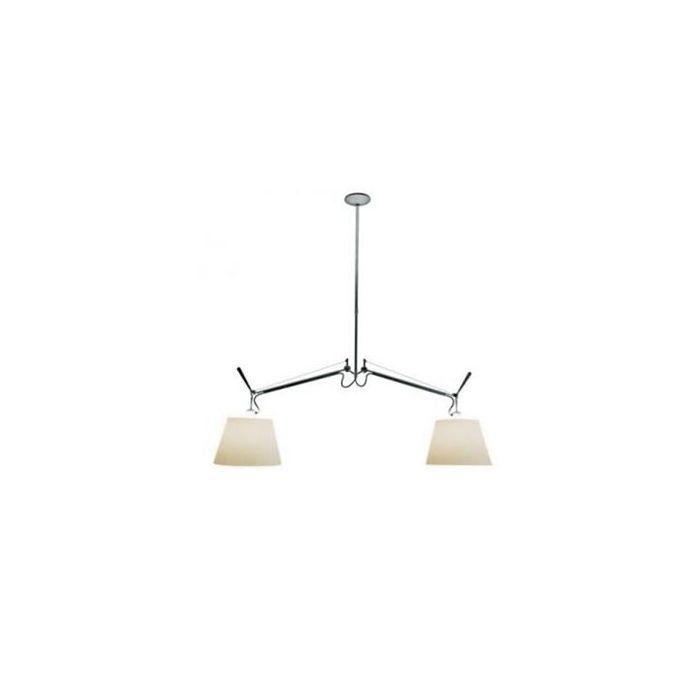 Tolomeo suspension 2 bras basculante parchemin