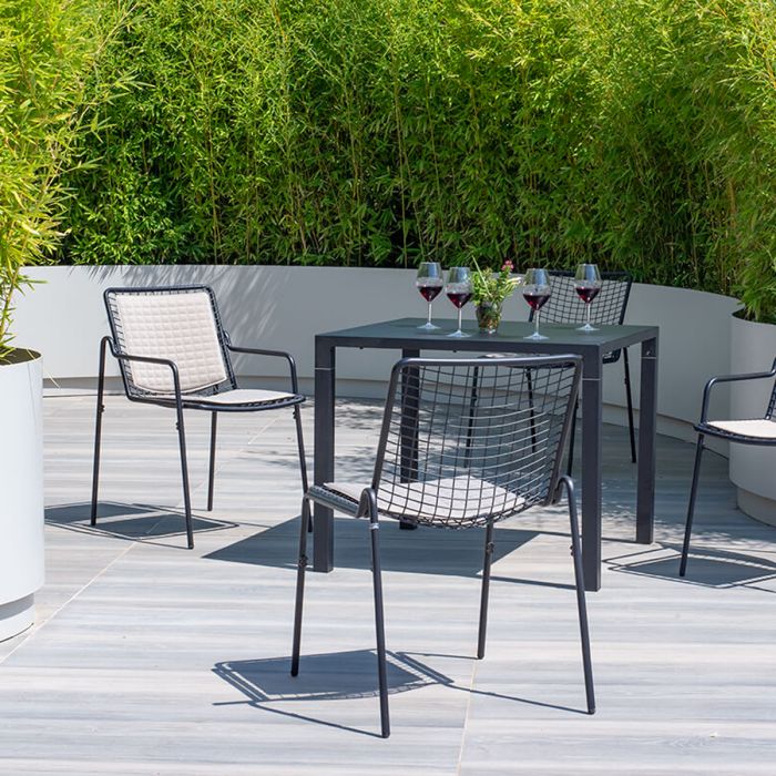 Chaise Rio R50 avec accoudoirs - Lot de 4