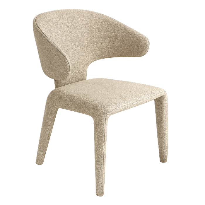 Fauteuil Toro - blanc/beige