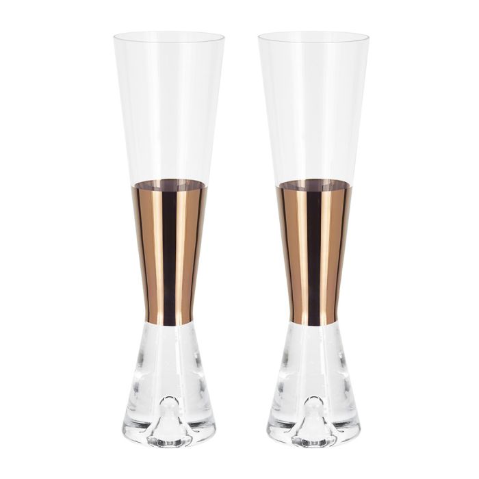 Verre à Champagne Tank - Lot de 2 - Cuivre