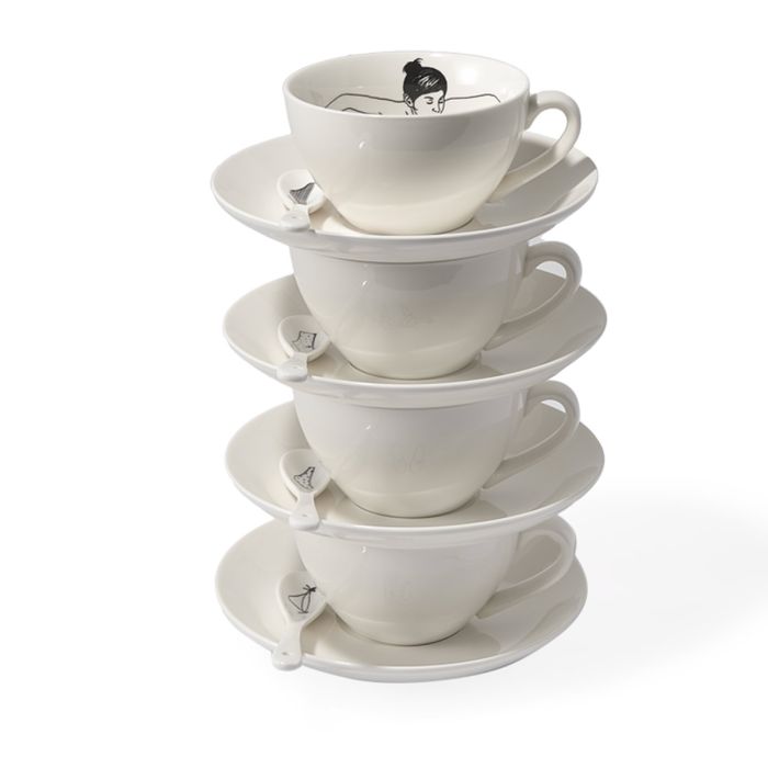Service à thé Undressed Teacups - Lot de 4