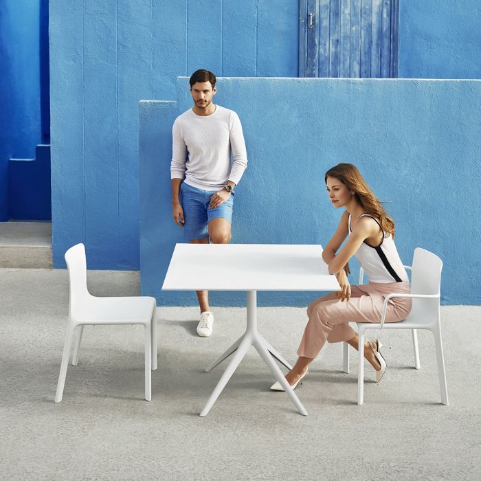 Chaise avec accoudoirs Kes - Lot de 4
