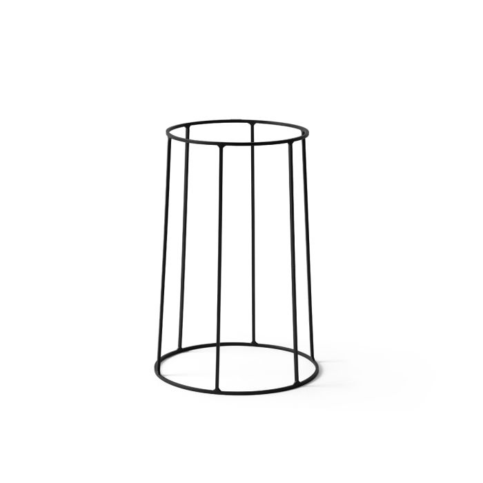 Base socle pour pot Wire - noir H60 cm