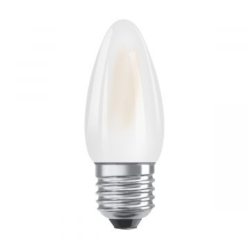 Ampoule LED Flamme E27 dépoli 4.8W Equivalence Halo 40W 2700K Dimmable