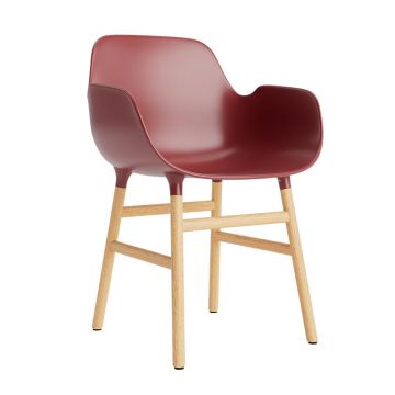 Fauteuil Form pieds en bois 