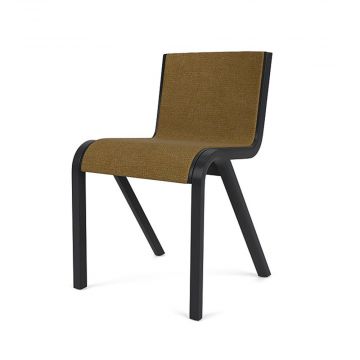 Chaise de salle à manger Ready - Front Upholstered Chêne teinté noir