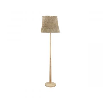 Lampadaire en rotin