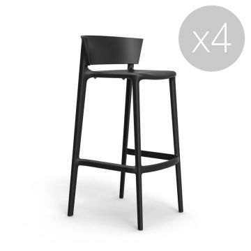 Tabouret Africa - Lot de 4