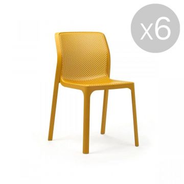 Chaise Bit Senape - Lot de 6