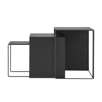 Lot de 3 tables gigognes Cluster 