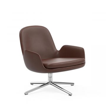 Lounge chair Era low swivel cuir