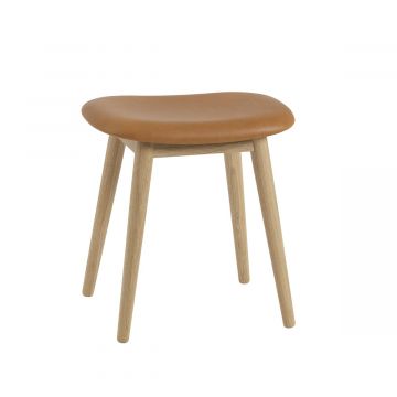Tabouret Fiber - piètement bois