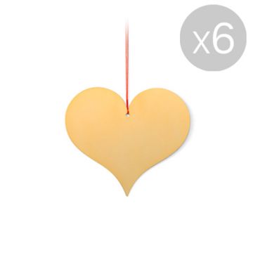 Girard Ornaments - heart - Lot de 6