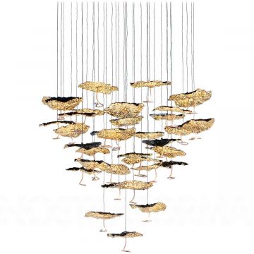 Gold Moon Chandelier