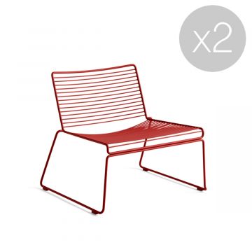 Lougne chair Hee - Lot de 2 - Quickship
