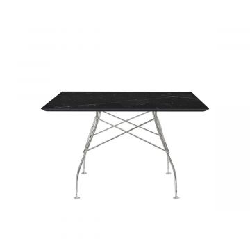 Table Glossy Marbre carré