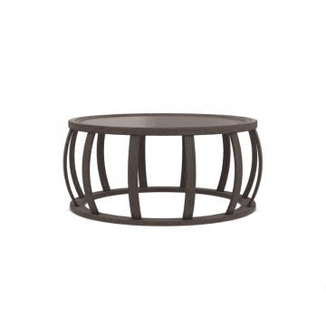 Table basse Loto 80 cm - Chêne fumé (Outlet)