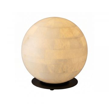 Lampe de table Luna albâtre 