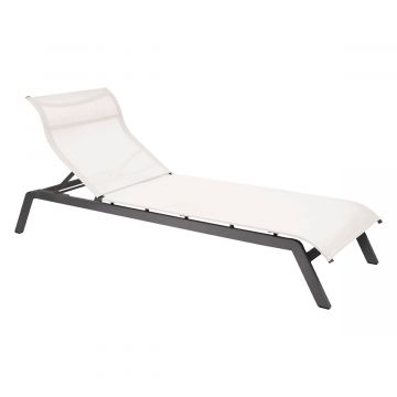 Chaise longue Sunlounger Maui blanc