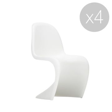 Panton Chair - blanc - Lot de 4