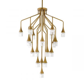 Suspension Patrona LED - Or satiné (Outlet)