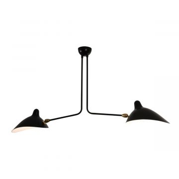 Plafonnier 2 bras fixes