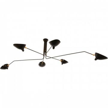 Plafonnier pivotant 6 bras