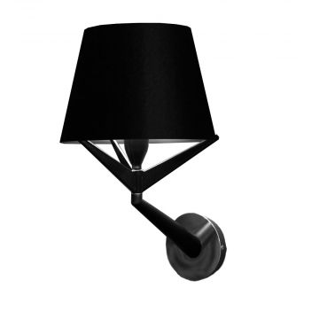 Applique S71 medium - Noir / Argent