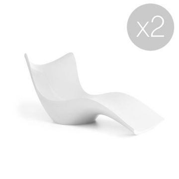 Chaise longue Surf - Lot de 2