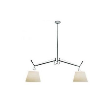 Tolomeo suspension 2 bras basculante parchemin