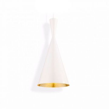 Suspension Beat Light Tall LED - Blanc / Laiton (Outlet)