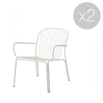 Lounge chair avec accoudoirs Thorvald SC101 - Lot de 2