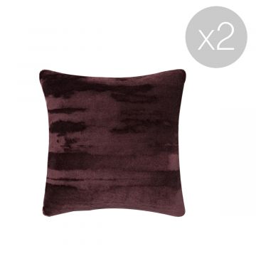 Soft coussin - Bordeaux - Lot de 2 (Outlet)