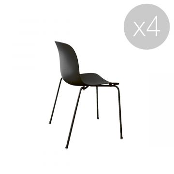 Chaise Troy - 4 pieds - Lot de 4