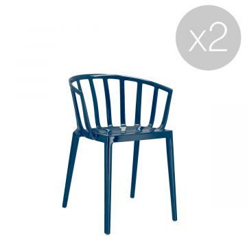 Chaise Venice brillant - Lot de 2