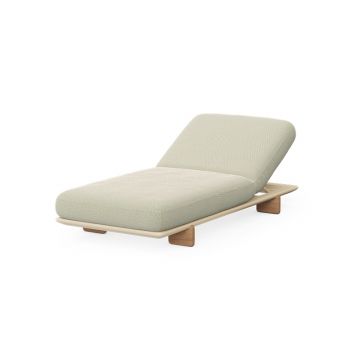 Chaise longue Milos - Crème