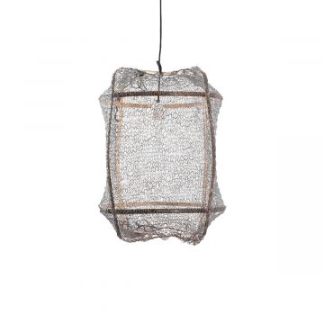 Suspension Z5 Black - Filet de sisal gris